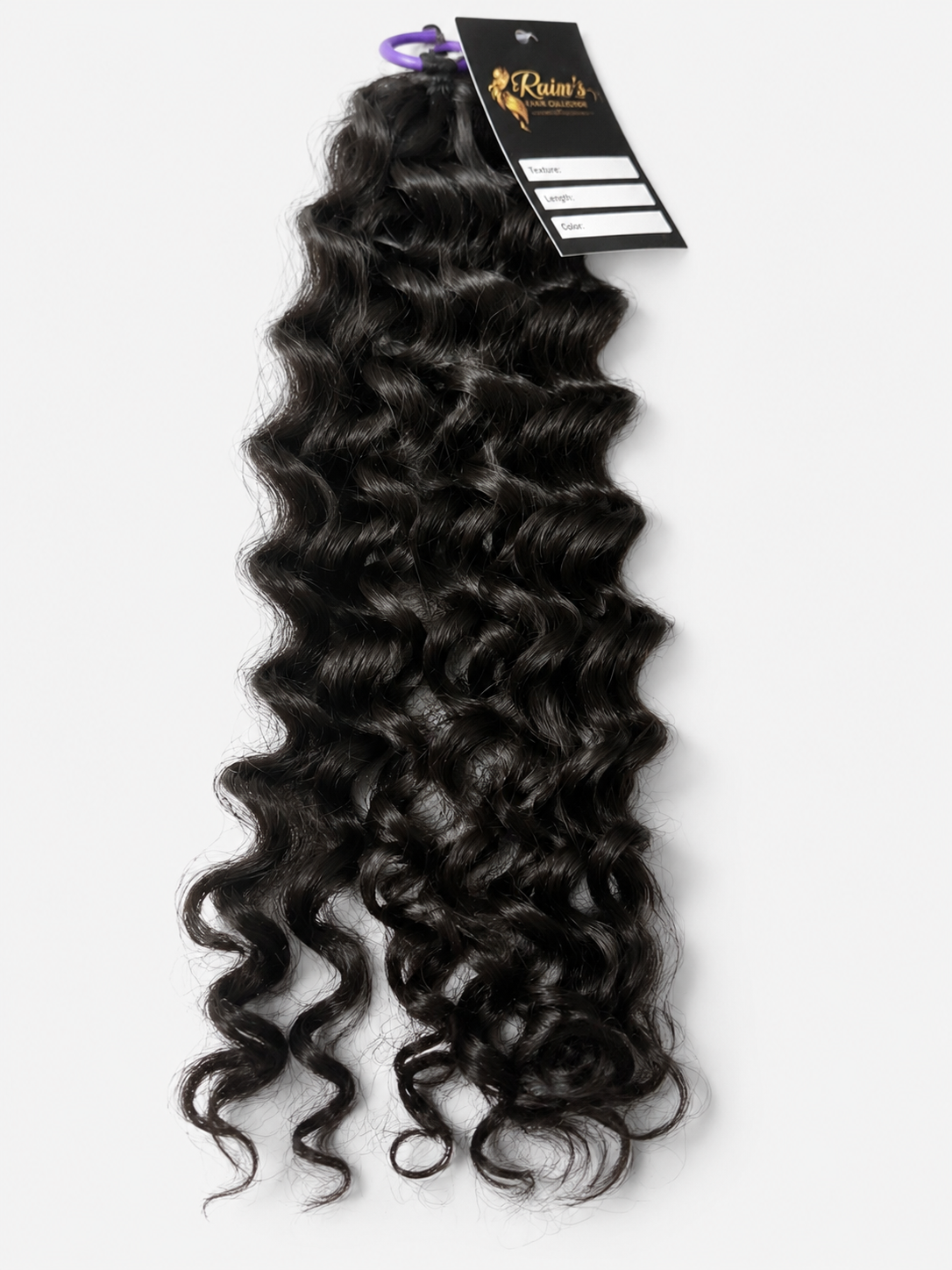 Water Wave Human Feather Crochet Hair