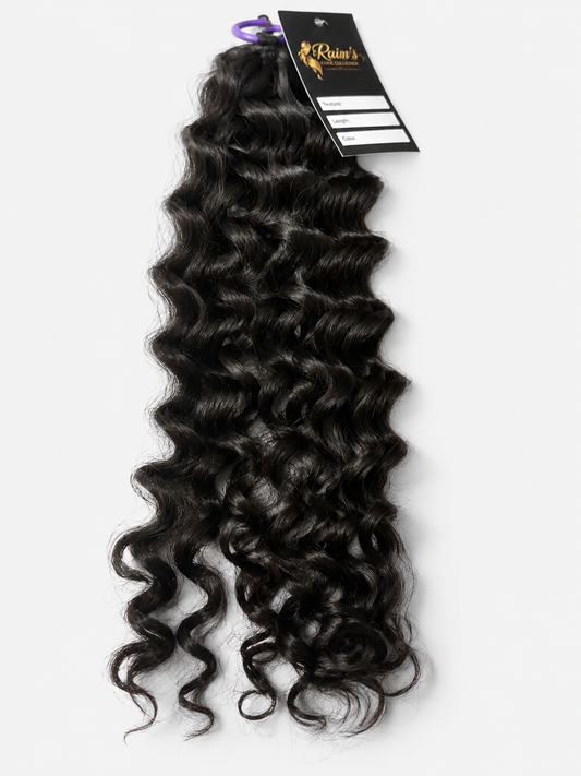 Water Wave Human Feather Crochet Hair